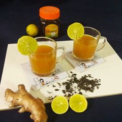 A picture of Ginger lemon honey green tea.