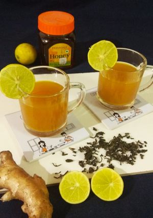 A picture of Ginger lemon honey green tea.