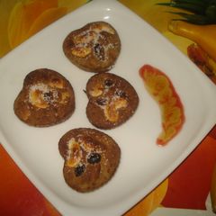 A picture of Buck-wheat-Riped Banana –Eggless Muffins.