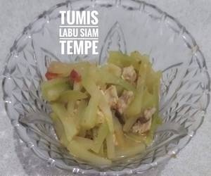 Resep mudah Tumis Labu Siam Tempe Mantul Banget