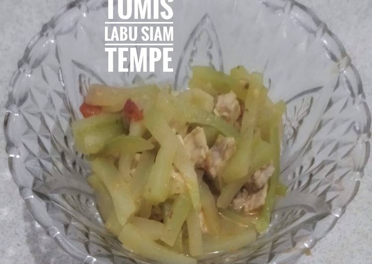 Tumis Labu Siam Tempe