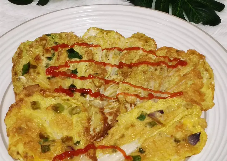 Resep Mudah Omelette Sawi Putih Enak dan Sehat