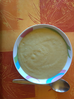 Una foto de Crema de calabacín y puerro