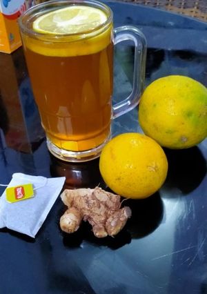 Foto resep Teh jahe lemon