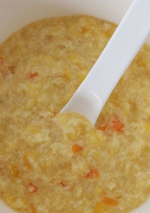 Foto resep Sup Jagung-Telur-Ayam MPASI 9M+