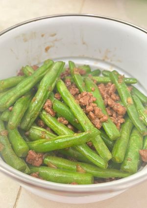 Foto resep Buncis onseng daging sapi giling