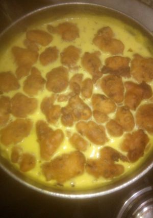 A picture of Pakoda kadhi.
