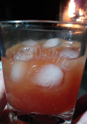 Una foto de Campari con jugo de naranja