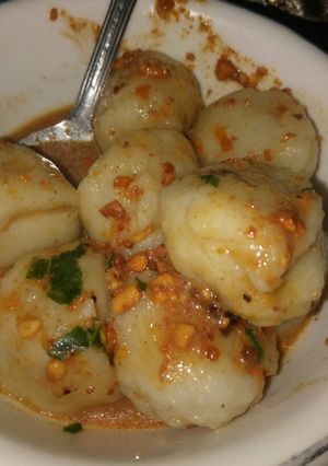 Foto resep Pentol ikan sambel kacang mantull