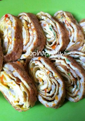 Foto resep Dadar Gulung Kornet dan Wortel