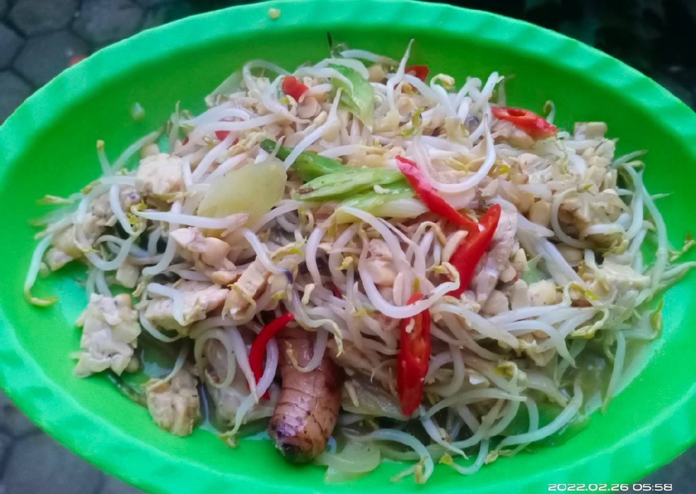 Tumis Tauge Tempe