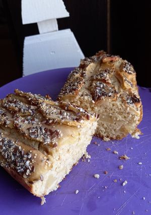 Una foto de Budín de avena y manzana, SIN HARINAS, SIN ACEITES, BAJO EN KCAL