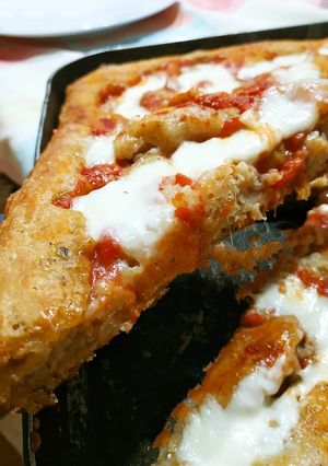 Foto di Pizza con farina monococco e lievito madre