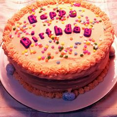A picture of My Favorite Birthday Cake.