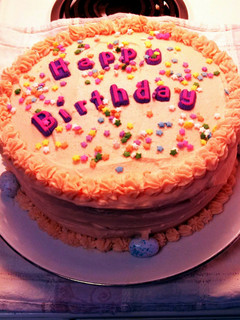 A picture of My Favorite Birthday Cake.