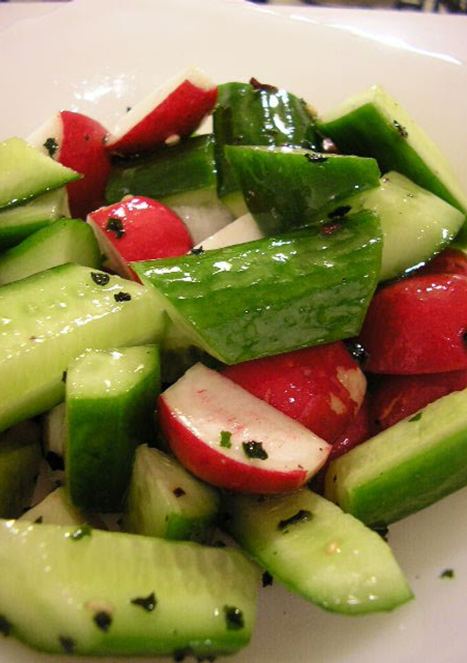 A picture of Crunchy Cucumber and Radish Salad.