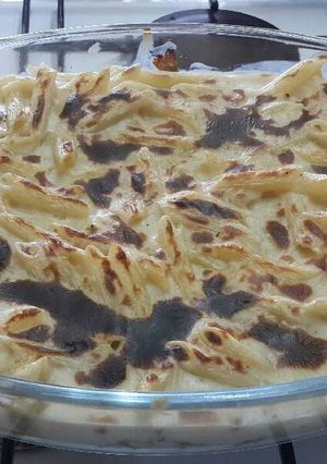 صورة لوصفة معكرونة بالبشاميل