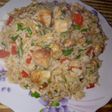 Chaufa al paso (ingredientes a mano)