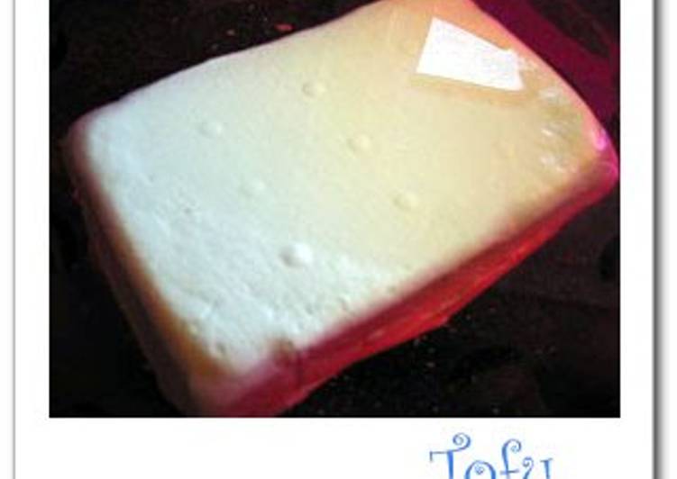 Recipe of Speedy Homemade Tofu with Soy Milk! A Must-Have Recipe for Those Overseas!