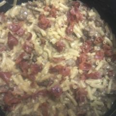 Bacon Cheeseburger Pasta A picture of Bacon Cheeseburger Pasta.