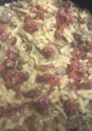 A picture of Bacon Cheeseburger Pasta.