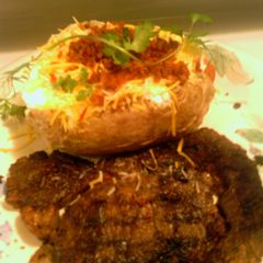 A picture of sunshine baked potatoe.