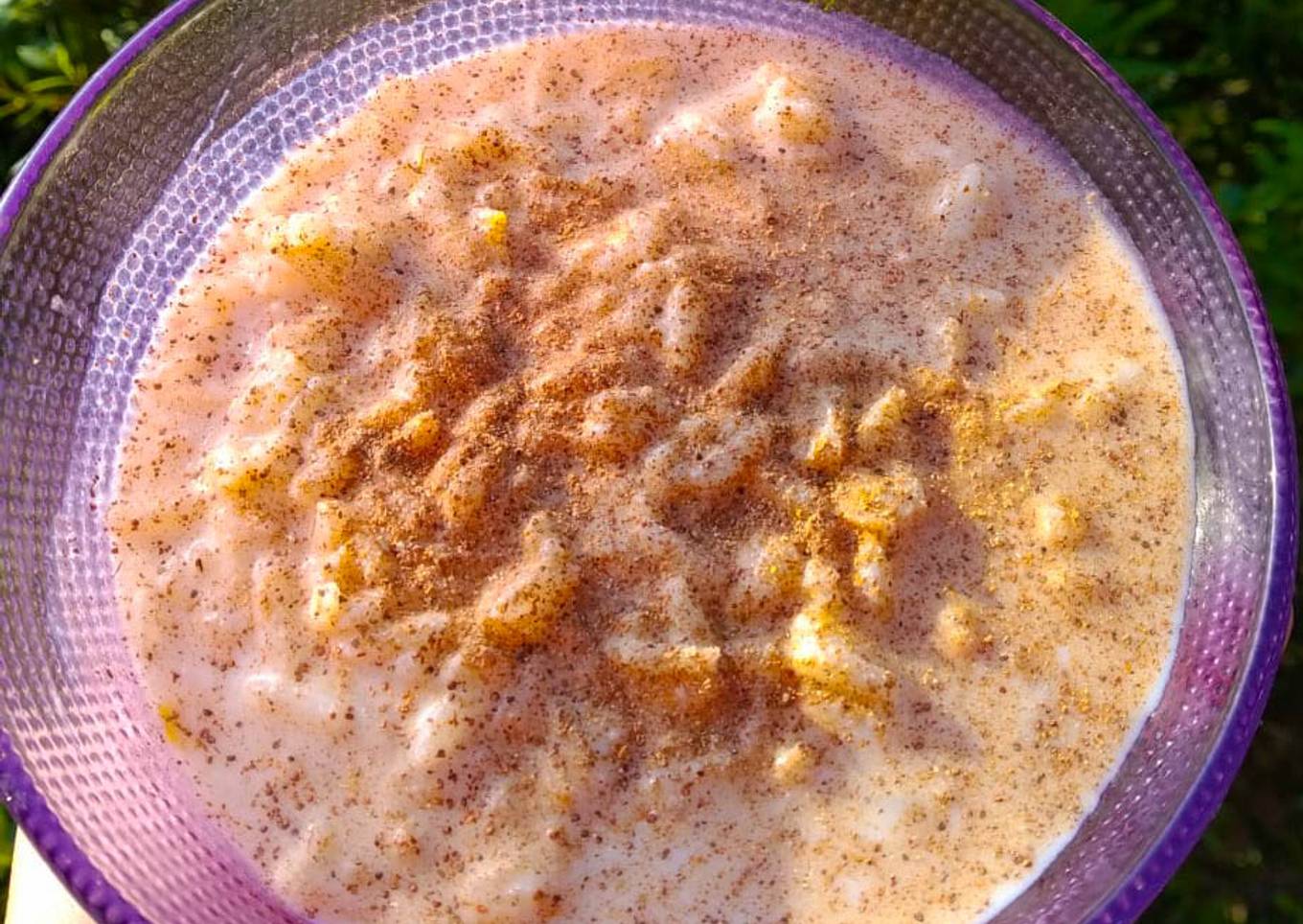 Arroz con leche sin azúcar. ❤️