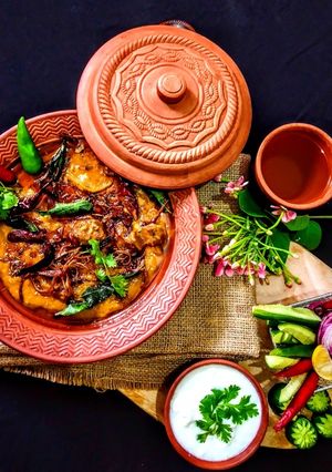 A picture of Hyderabaadi Mutton Daalcha.