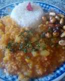 Ajiaco de olluco con cancha