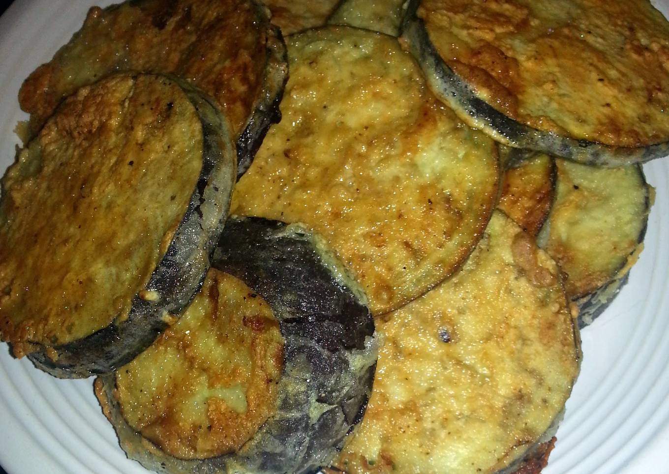 Fried eggplants