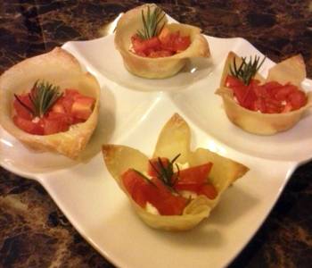 Easy Recipe Goat cheese and tomato appetizer Delicious and Healthy