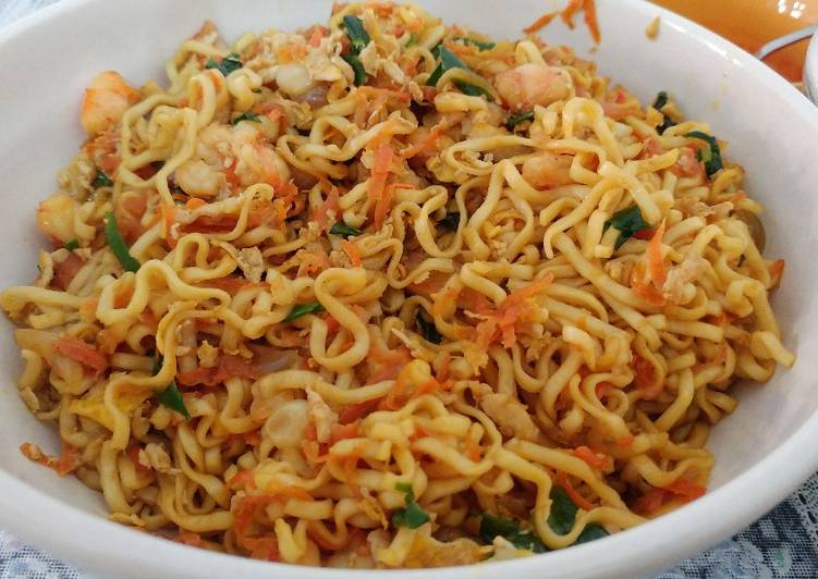 Cara Gampang Membuat Mie Goreng Udang homemade, Sempurna