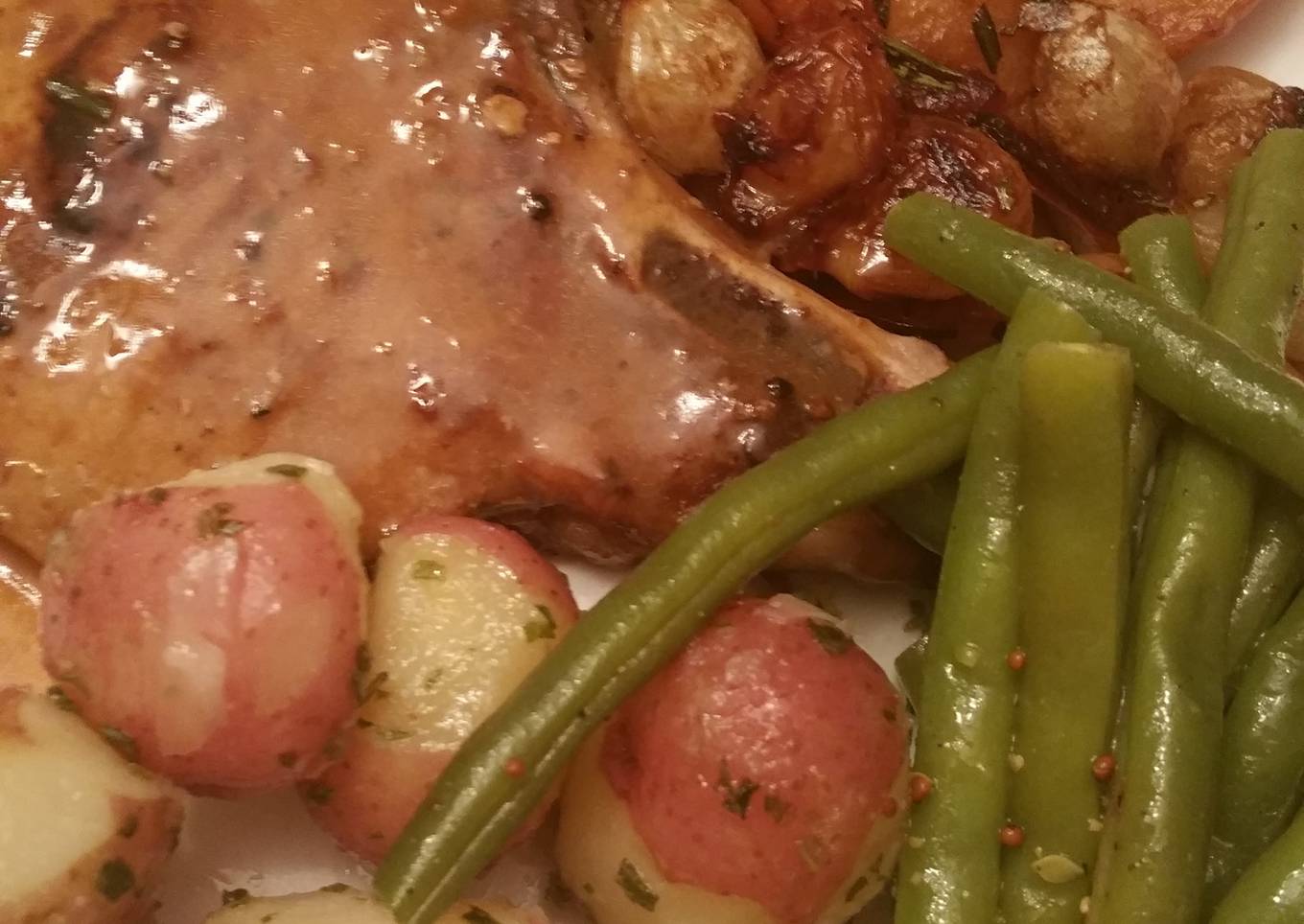Pork Chops Apples and Onions