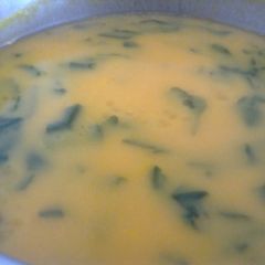 A picture of Turnip greens soup.