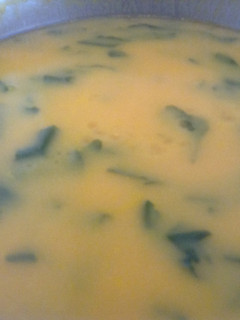 A picture of Turnip greens soup.