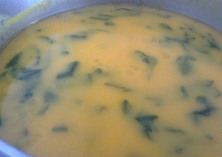 Turnip greens soup