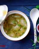 Canh bí xanh nấu tôm