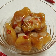 A picture of Nanban Sauce Simmered Chicken Breast Sauté.