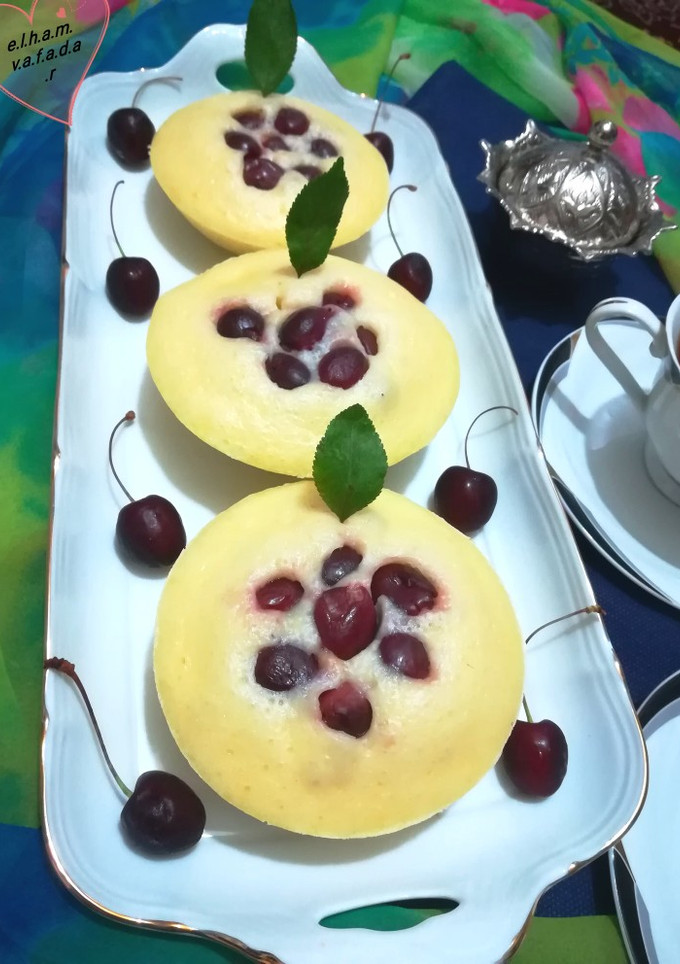 عکسی از دستور کاپ کیک گیلاس الهام پز