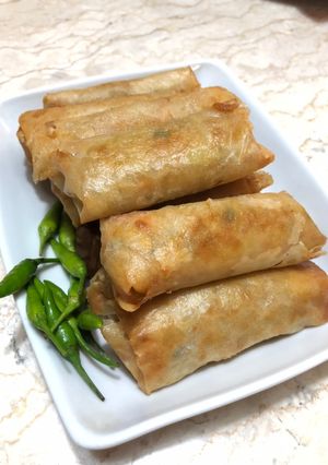 Foto resep Lumpia goreng ayam dan sayur