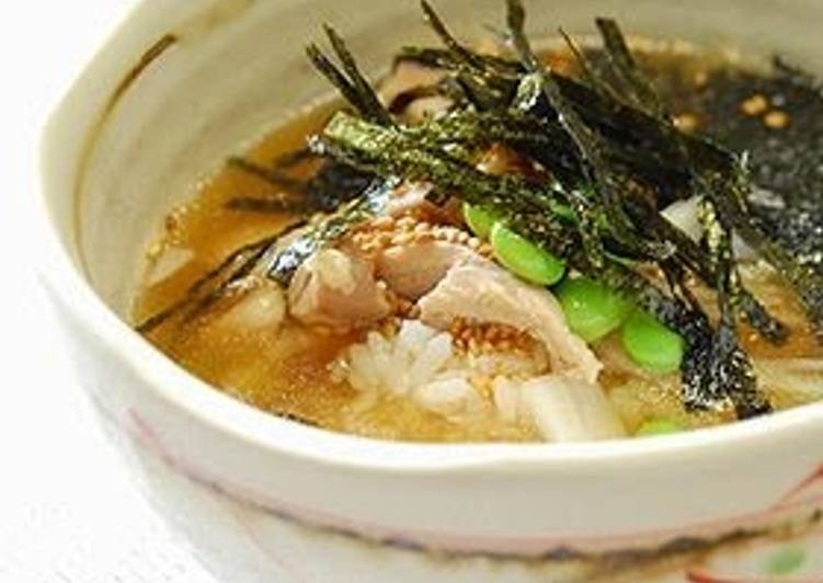 Steps to Make Favorite Chicken Rice Ochazuke