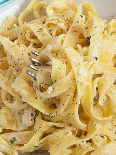 Una foto de Pasta Alfredo