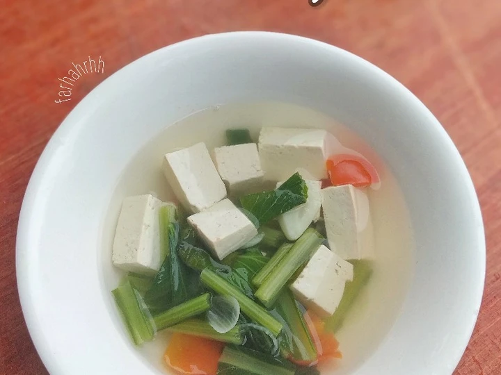 Cara Gampang Menyiapkan Resep Sayur Bening Sawi Hijau Tahu yang Uenak Anti Ribet, Lezat