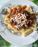 Zöldséges bolognai penne
