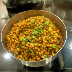 A picture of Moong Subzi with Goda Masala.