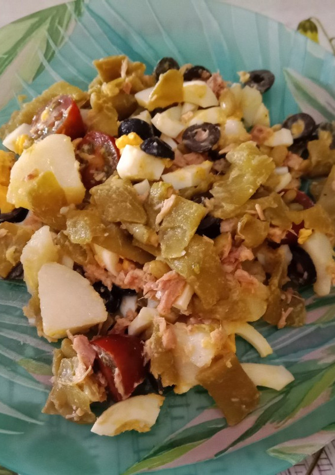 Una foto de Ensalada de judías verdes y patata