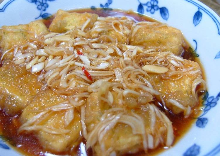Recipe of Perfect Tofu Tempura with Thick Nanban Style Sauce
