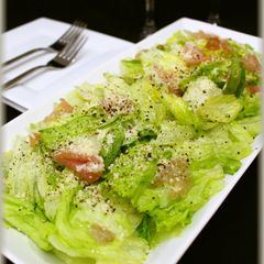 A picture of Easy Ham and Lettuce Italian Salad.