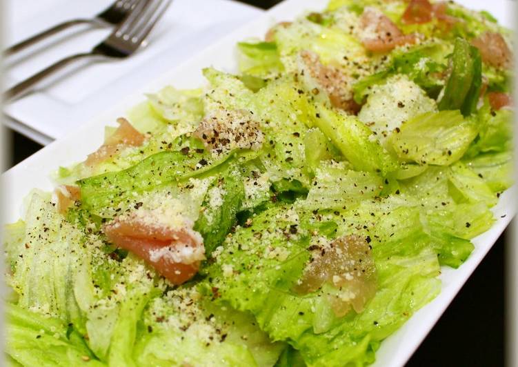 Easy Ham and Lettuce Italian Salad