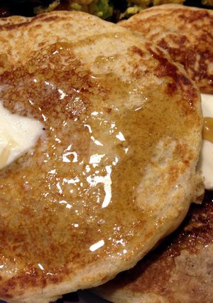 A picture of Dad's Pancakes.